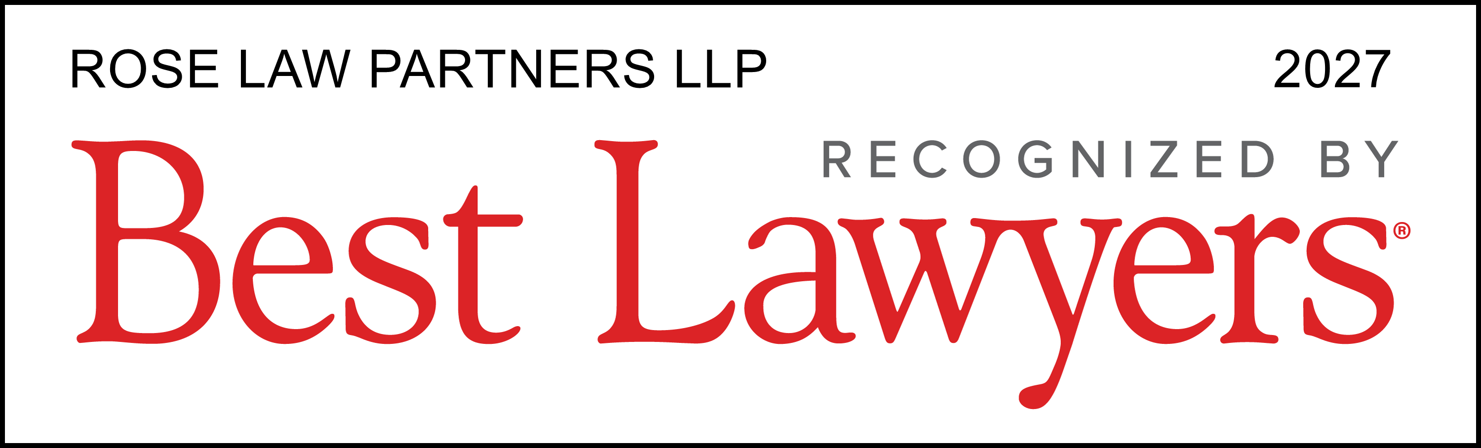 Best lawyers Rose law